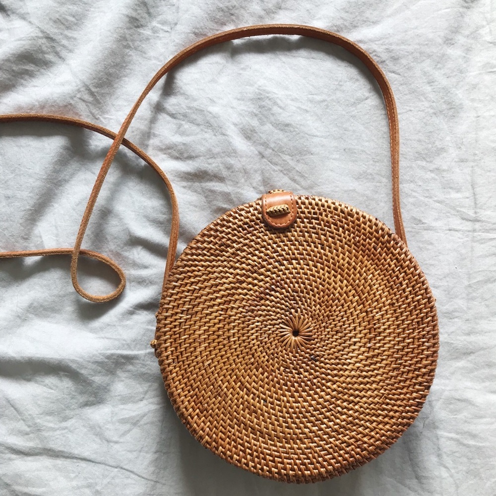 Street Level Handwoven Circle Bag